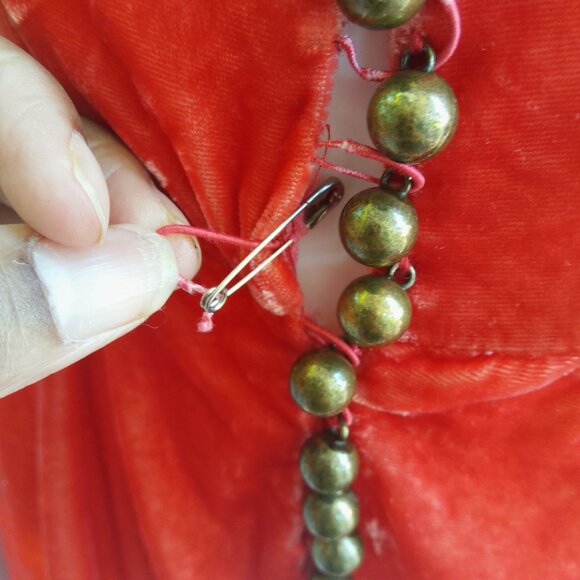 Free People One Carnaby Velvet Romper Shorts Jumpsuit Women 0 - Picture 13 of 14